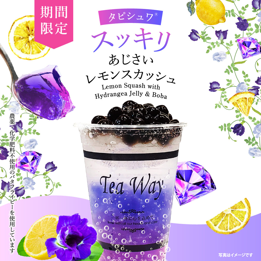 タピシュワ® スッキリあじさいレモンスカッシュ